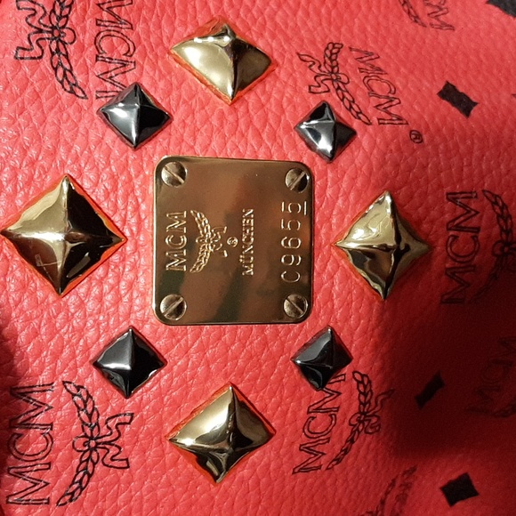 COPY - ⭐Host Pick⭐ Mcm Red Dual Stark Visetos Backpack - Picture 11 of 11